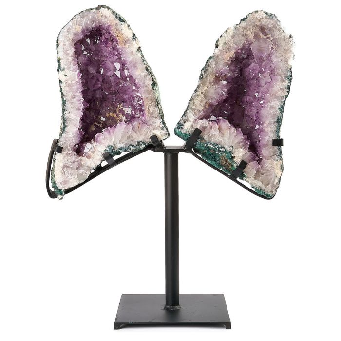 Amethyst Butterfly with Metal Base (No. 14), 13.2kg (1pc)