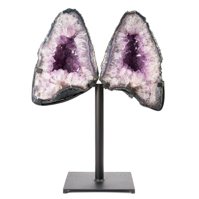 Amethyst Butterfly with Metal Base (No.19), 13.65kg (1pc) 