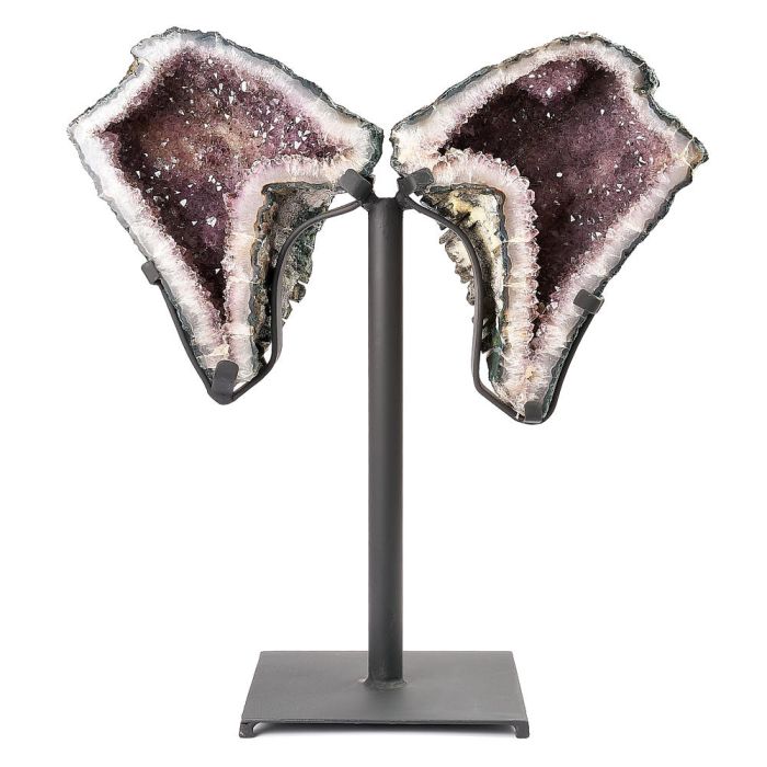 Amethyst Butterfly with Metal Base (No.22), 9.35kg (1pc) 