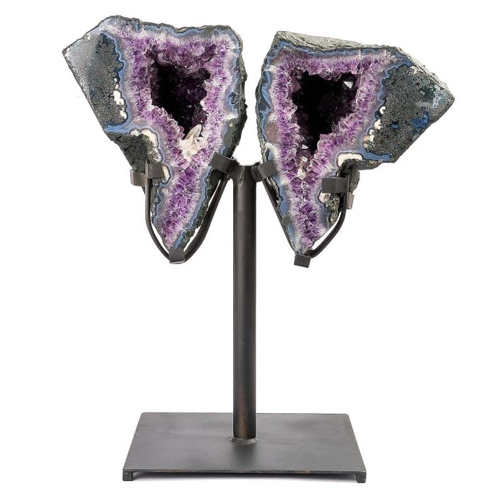Amethyst Butterfly with Metal Base (No.25), 14.9kg (1pc) 