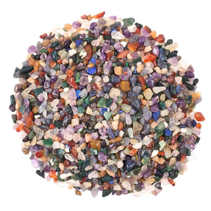 Mixed Stone Tumblestone Chips, India (1KG) NETT