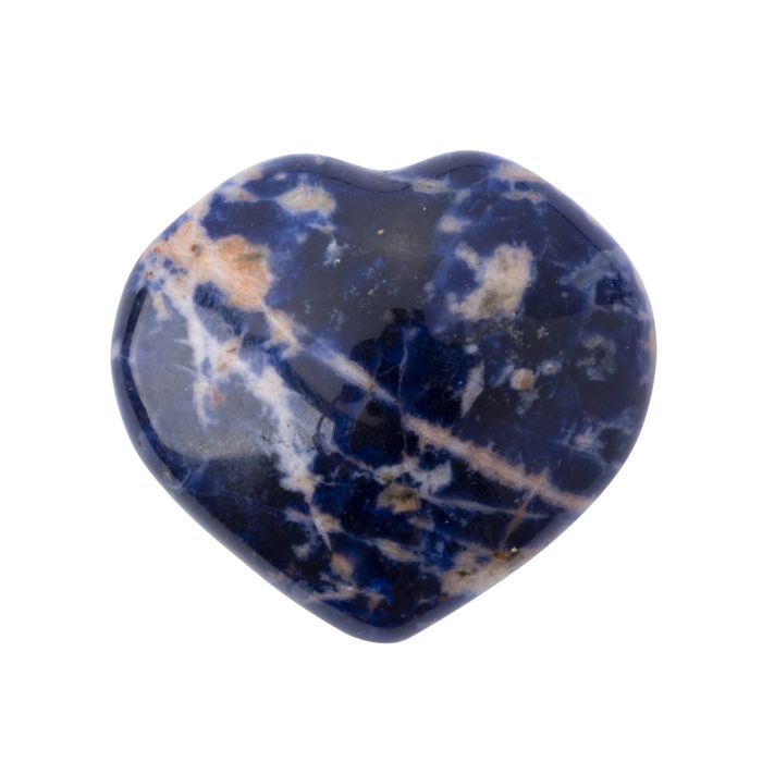 Sodalite Puff Heart 25-30mm (1pc) Nett