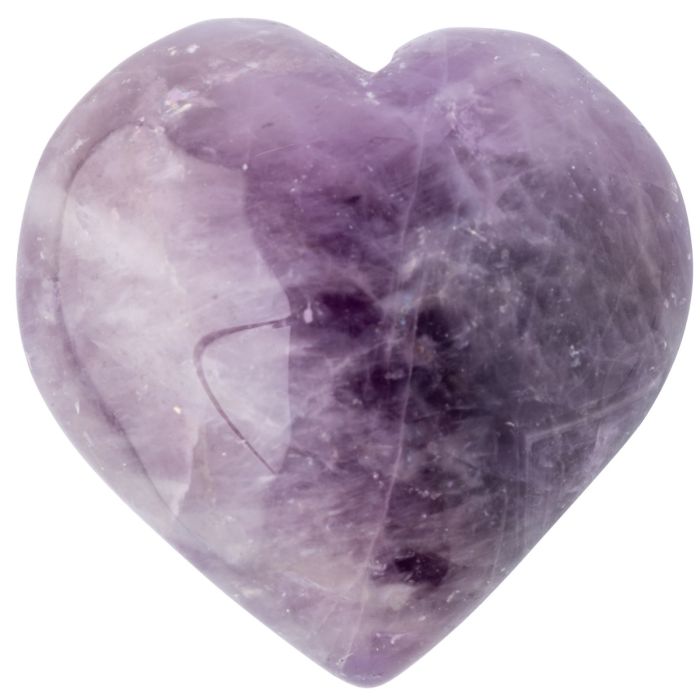 Amethyst Puff Heart 25-30mm (1pc) Nett