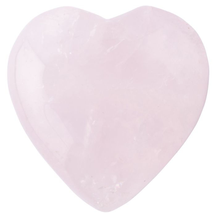 Rose Quartz Puff Heart 25-30mm (1pc) Nett