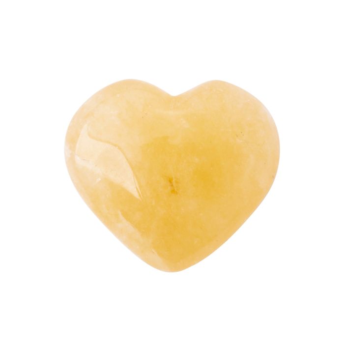 Golden Healer Quartz Puff Heart 25-30mm, India (1pc) NETT