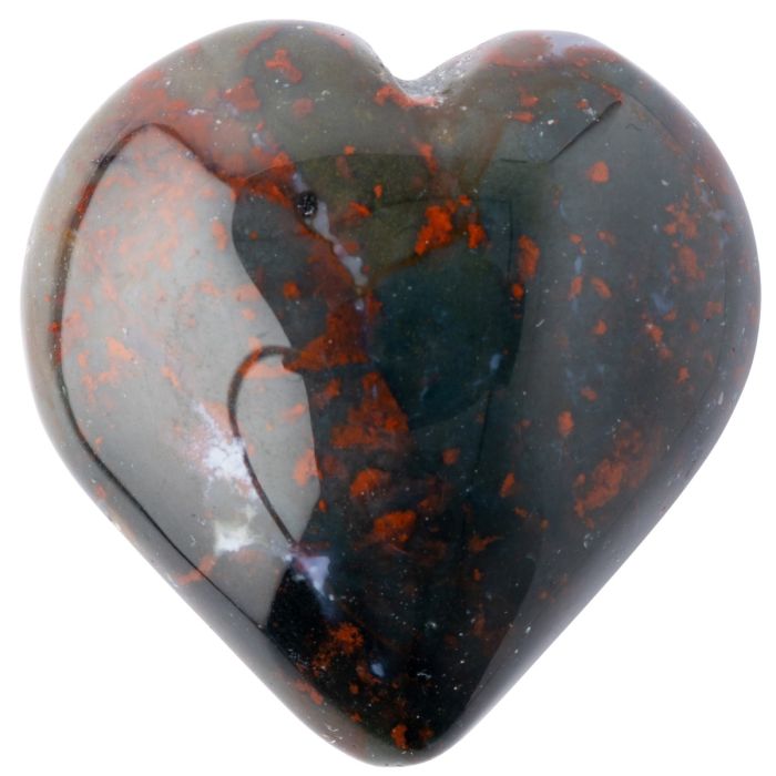 Bloodstone Puff Heart 25-30mm (1pc) Nett