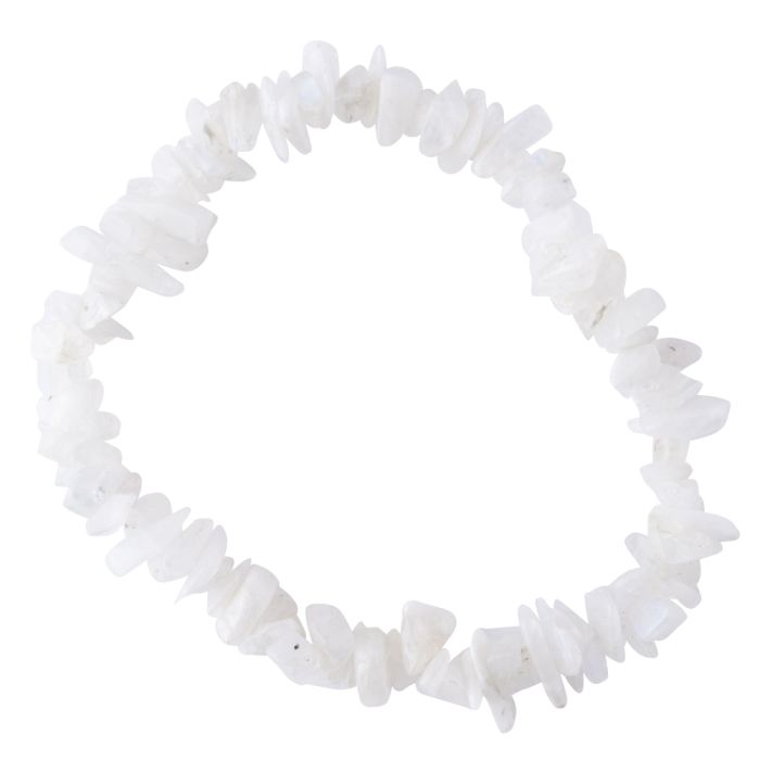 Rainbow Moonstone Chip Bracelet, India (1pc) NETT