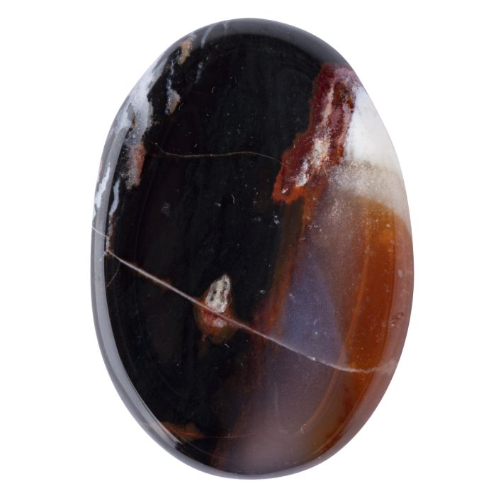 Black Sardonyx Worry Stone, India (1pc) NETT