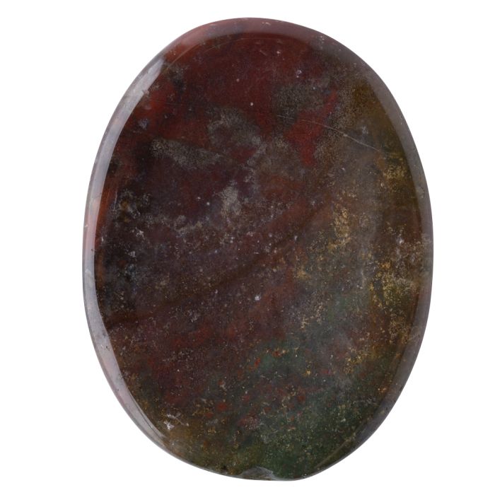 Bloodstone Worry Stone, India, approx 30-40mm (1pc) NETT