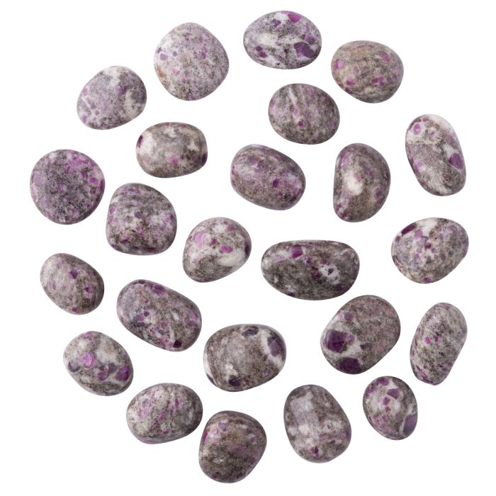 Ruby in Rhyolite Small Tumblestone 10-20mm, India (100g) NETT