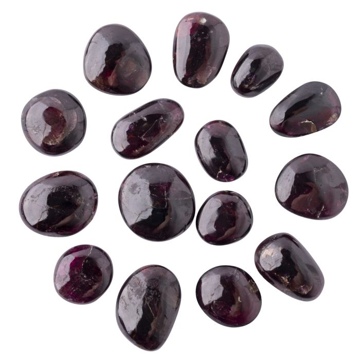 Rhodolite Garnet Tumble 1-5g/pc, India (50g) NETT