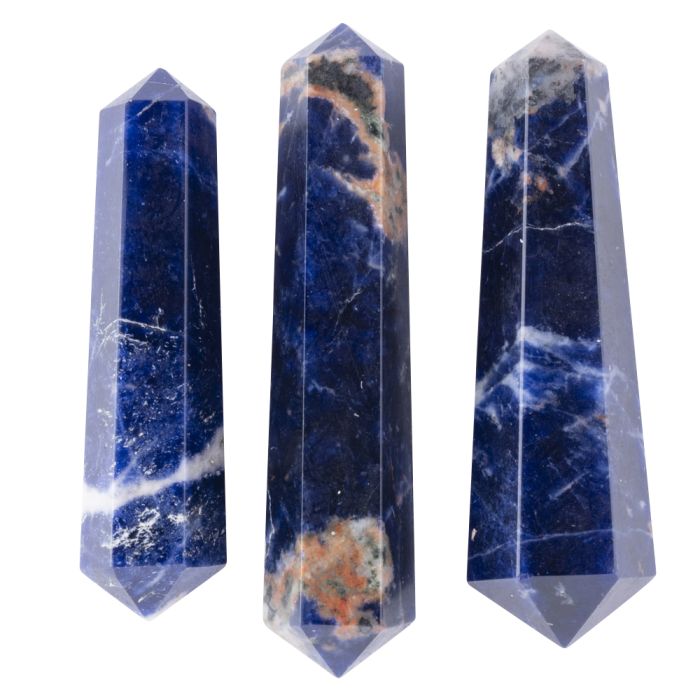 Sodalite DT Points, India (3pcs) NETT