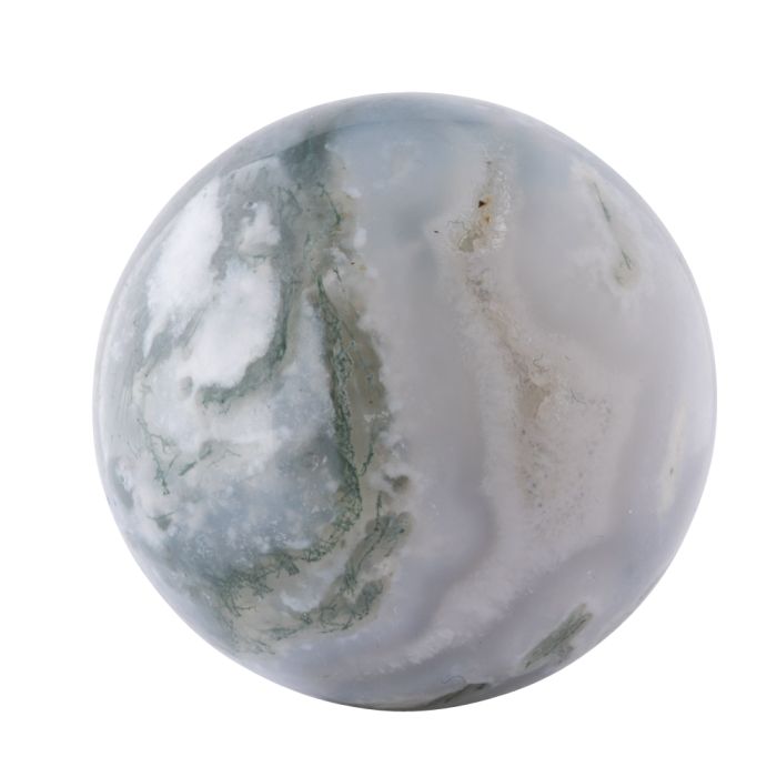 Moss Agate Sphere 25-30mm (1pc) NETT