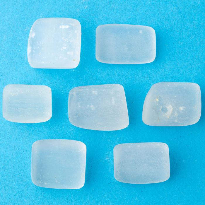 Selenite Large Tumblestone 30-40mm India (100g) NFD