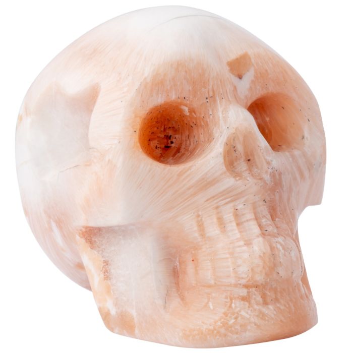 Pink Scolecite Skull 90-120g, India (1pc) NETT