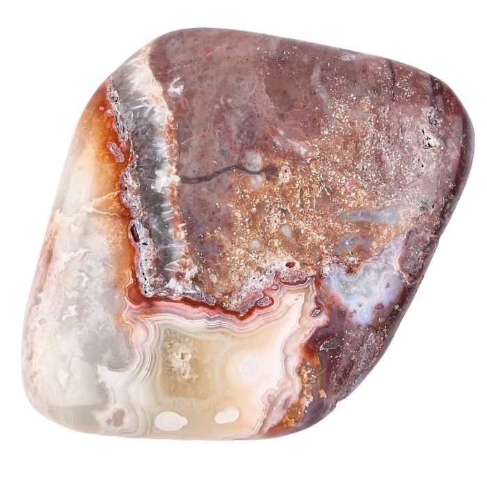 Crazy Lace Agate Tumbled Flat, 17g (1pc) NETT