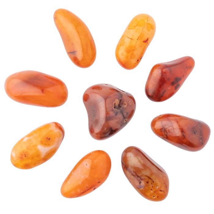 Carnelian Extra Large Tumblestone 40-50mm, India (250g) NETT