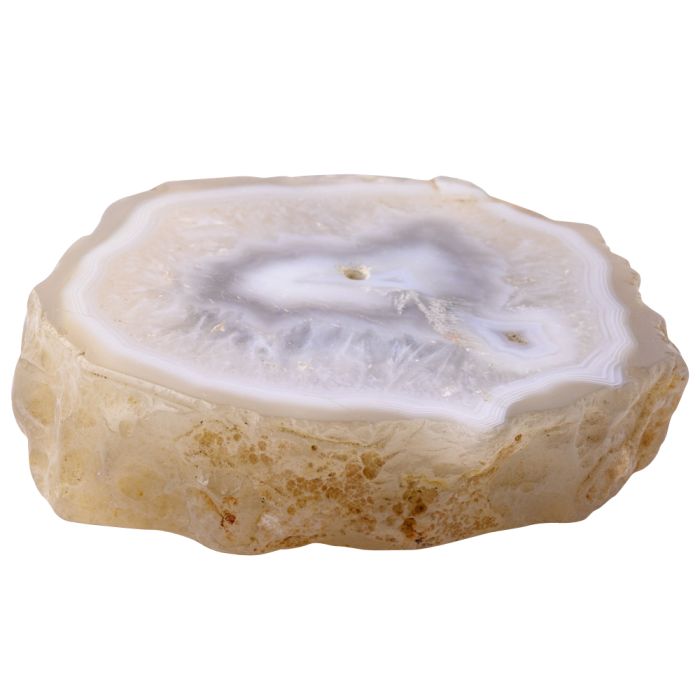 Natural Agate Slice Incense Holder, India (1pc) NETT