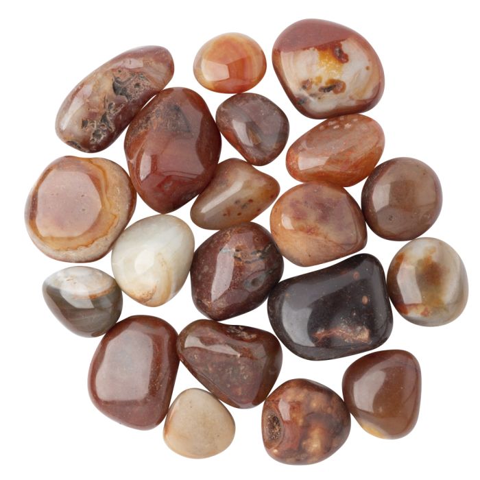 River Carnelian Pebbles C Grade, Brazil (1KG) NETT