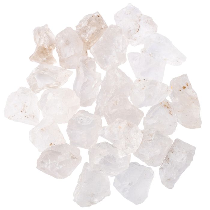 Rock Crystal (Ice) (25pcs) approx 40-60mm NETT