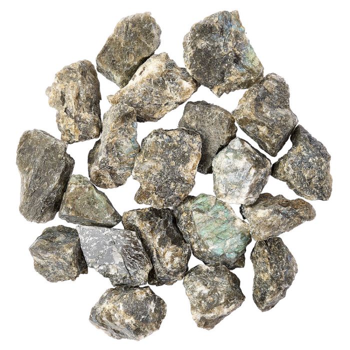 Rough Labradorite 1-3", Madagascar approx. 16pcs per KG (1kg) NETT