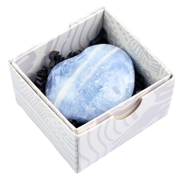 Blue Calcite Heart Gift Box (1pc) NETT