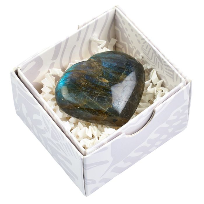 Labradorite Heart Gift Box (1pc) NETT