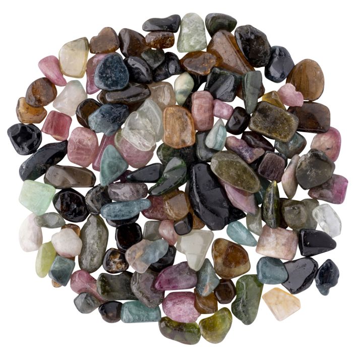 Rainbow Tourmaline Tumbled Chips 3-5mm, China (25g) NETT