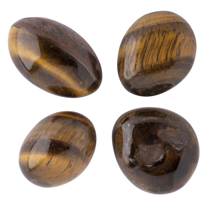 Tiger Eye High Polish Large Tumblestone 30-40mm, China (100g) NETT