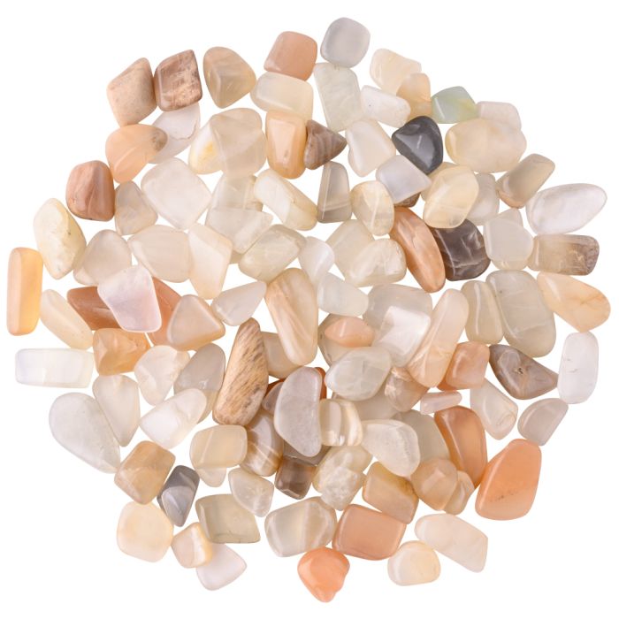 Moonstone Tumblestone Chips 5-10mm (100g) NETT