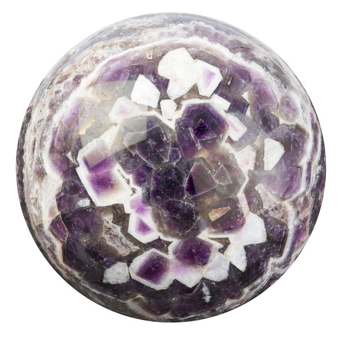 Amethyst Chevron Sphere, Zambia, 2.685kg (1pc) NFD