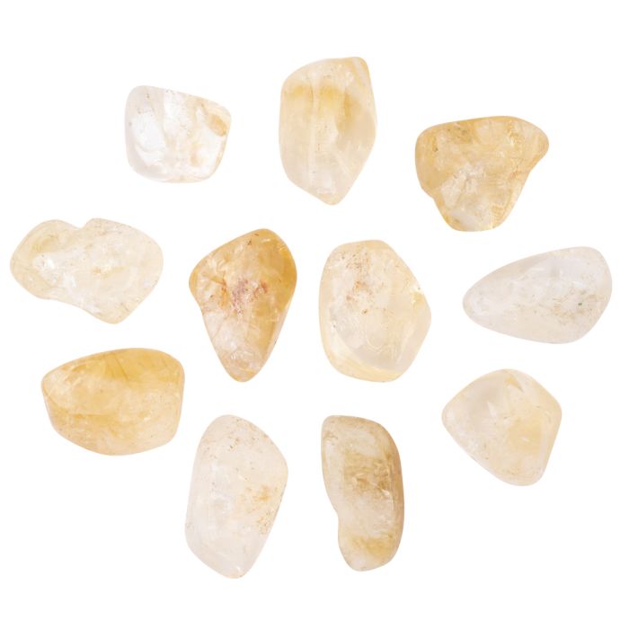 Citrine Heat Treated Medium Tumblestone 20-30mm, China (100g) NETT