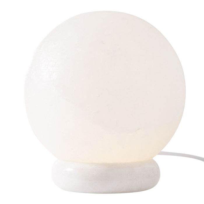 Himalayan Salt Ball Lamp White LED Marble Base 4pcs NETT