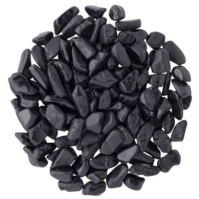 Black Tourmaline Small Tumblestone 10-15mm, Brazil (250g) NETT