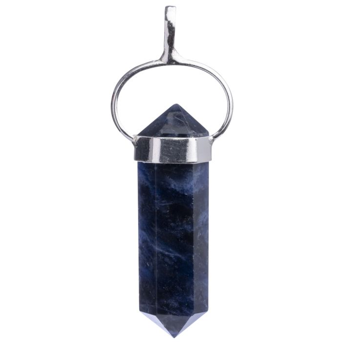 Sodalite Double Terminated 925 Sterling Silver Pendant, Brazil (1pc) NETT