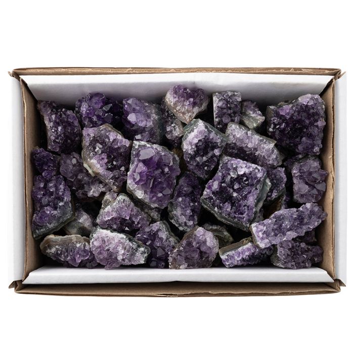 Natural 1st Grade Amethyst Druze, Brazil (Small Flat approx 1kg) NETT