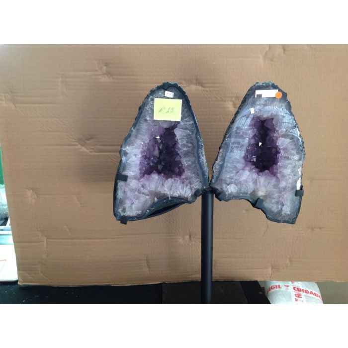 Amethyst Butterfly with Metal Base (No.19), 13.65kg (1pc) 