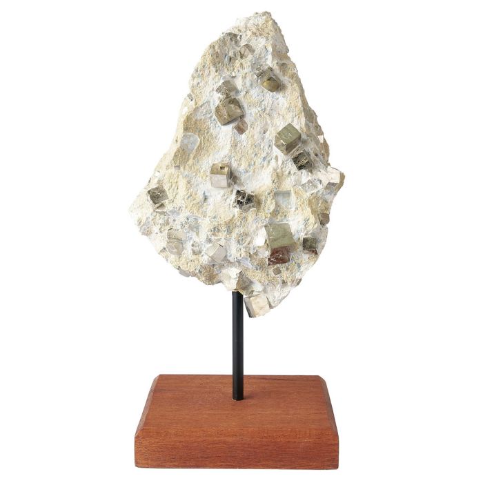 Pyrite Cubes in Basalt on Stand 1.32kg (1pc)