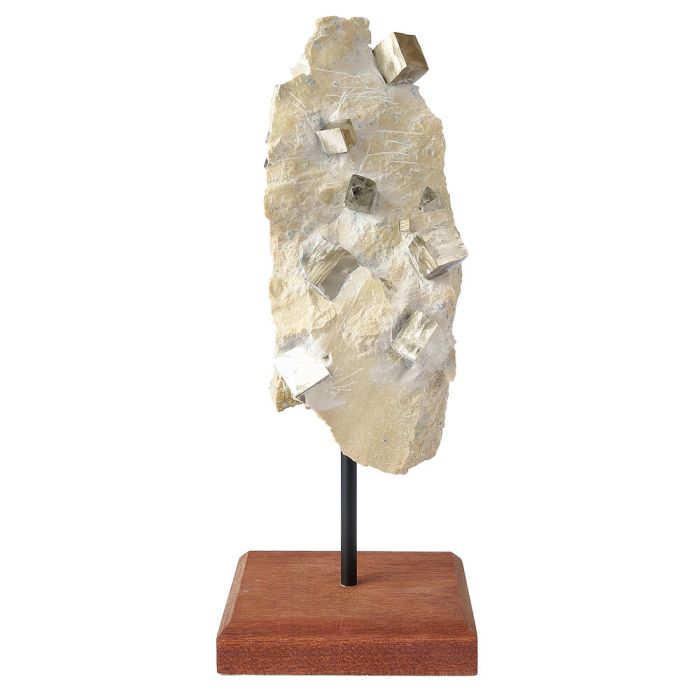 Pyrite Cubes in Basalt on Stand 0.89kg (1pc)