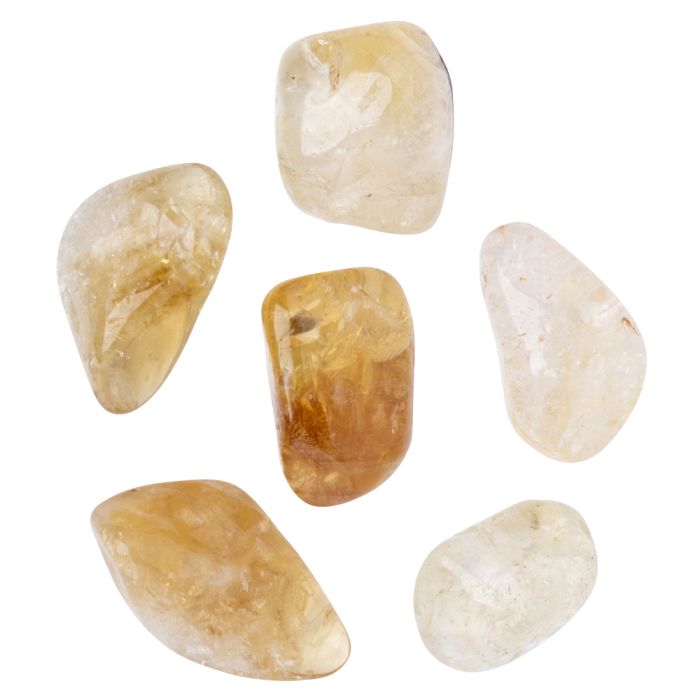 Citrine Heat Treated Tumblestone 20-40mm, Brazil (KGs) NETT