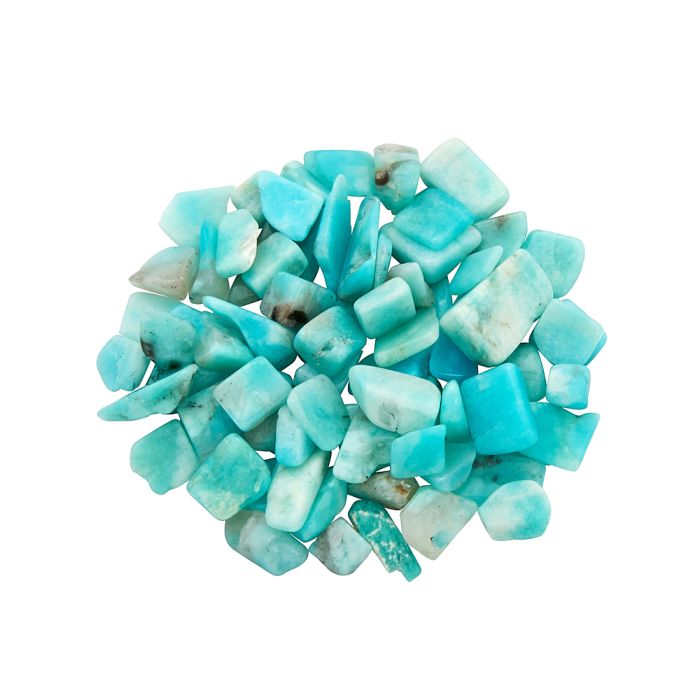 Amazonite AA Gem Tumbled Chips <15mm, India (50g) NETT