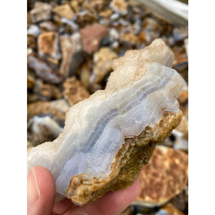 Blue Lace Agate, Kenya (1kg) Nett