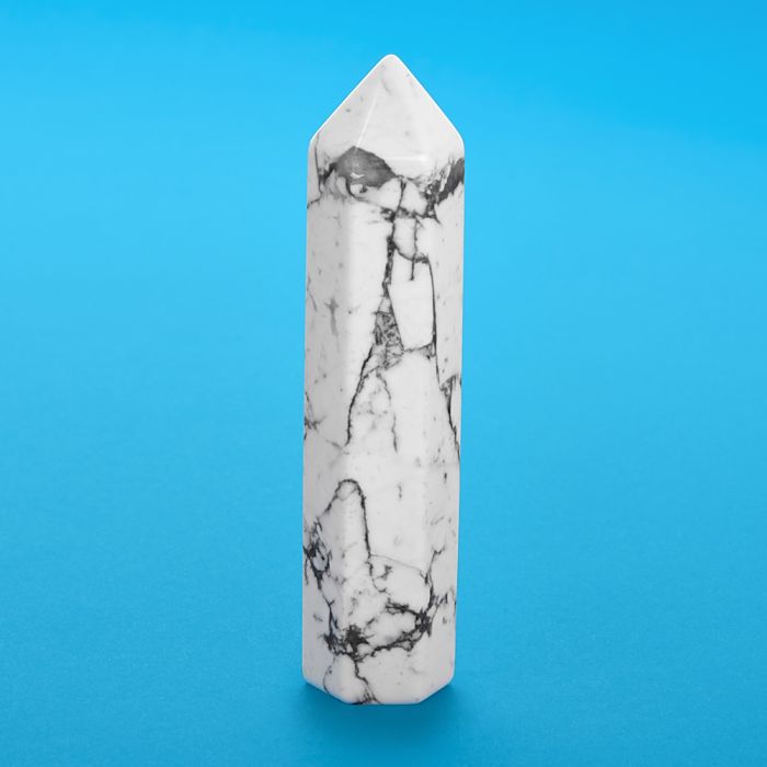 White Howlite (South Africa) Polished Point 18/20 x 90/100 mm NETT