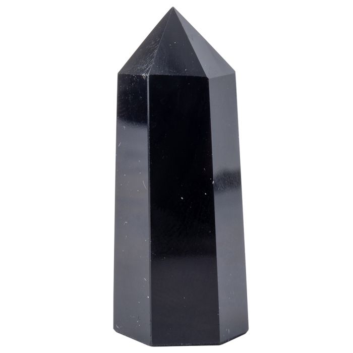 Black Obsidian Polished Point 15x30/40mm (1pc) NETT