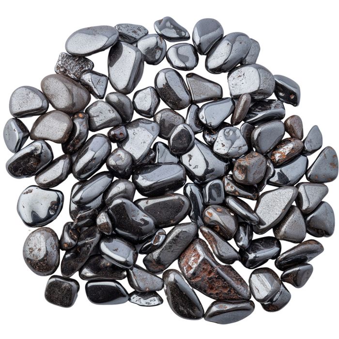 Hematite Tumblestone Chips 5-10mm, Brazil (100g) NETT