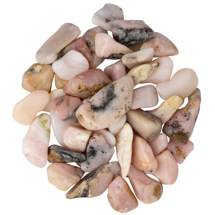 Pink Opal Extra Quality Tumblestone 10-20mm, China (100g) Small NETT