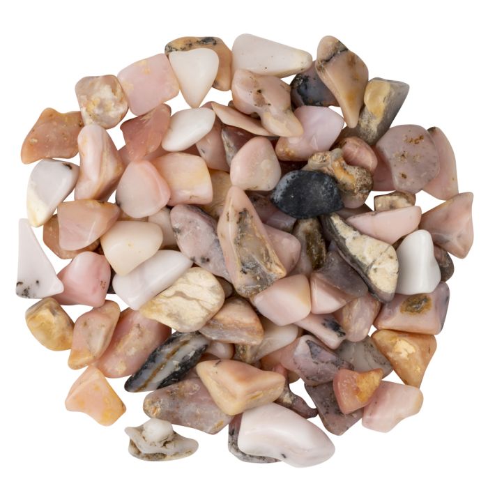 Pink Opal Tumbled Chips 5-10mm Extra Quality, China (100g) NETT