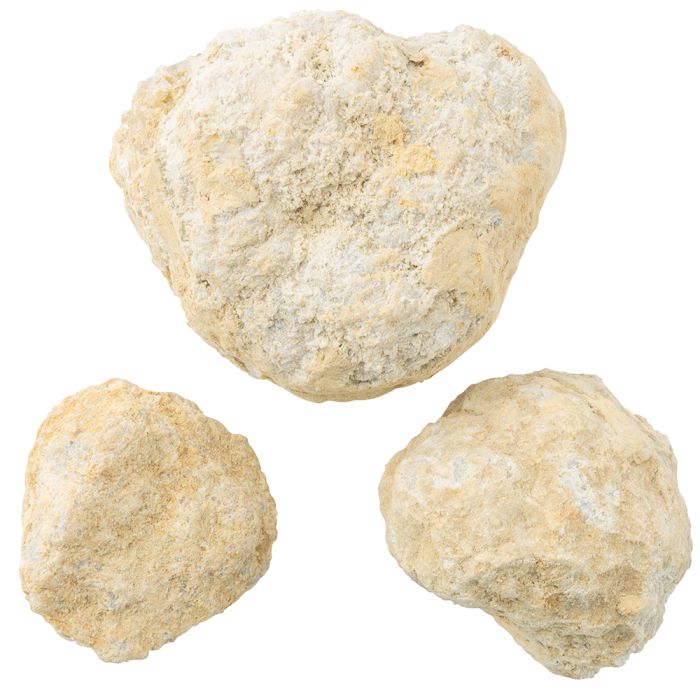 White Quartz Unbroken Geodes approx 4-6cm, Morocco (20Kg Sack) NFD