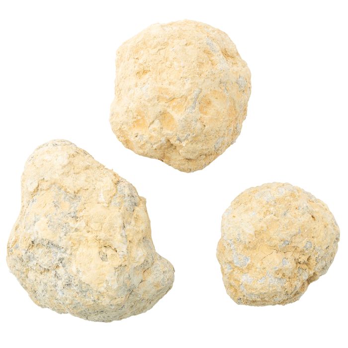 White Quartz Unbroken Geodes approx 6-8cm, Morocco (20KG Sack) NFD