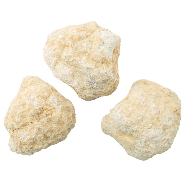 White Quartz Unbroken Geodes approx 10-12cm, Morocco (20kg Sack) NFD